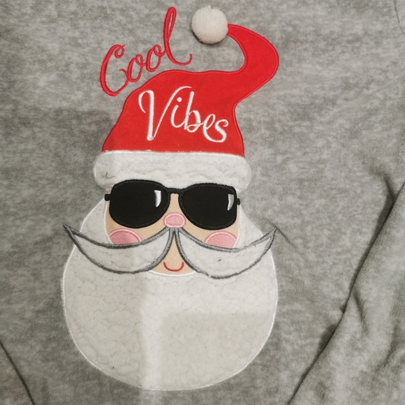 PJ Couture Cool Vibes Santa Fleece Pajamas - Picture 4 of 5